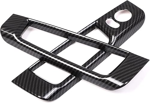 Miniatura 2 de Para Fiat 500 2010-2024 LHD Abarth 595 2014-2024 ABS Interruptor de ajuste del espejo trasero del coche Adhesivos decorativos del marco Accesorios