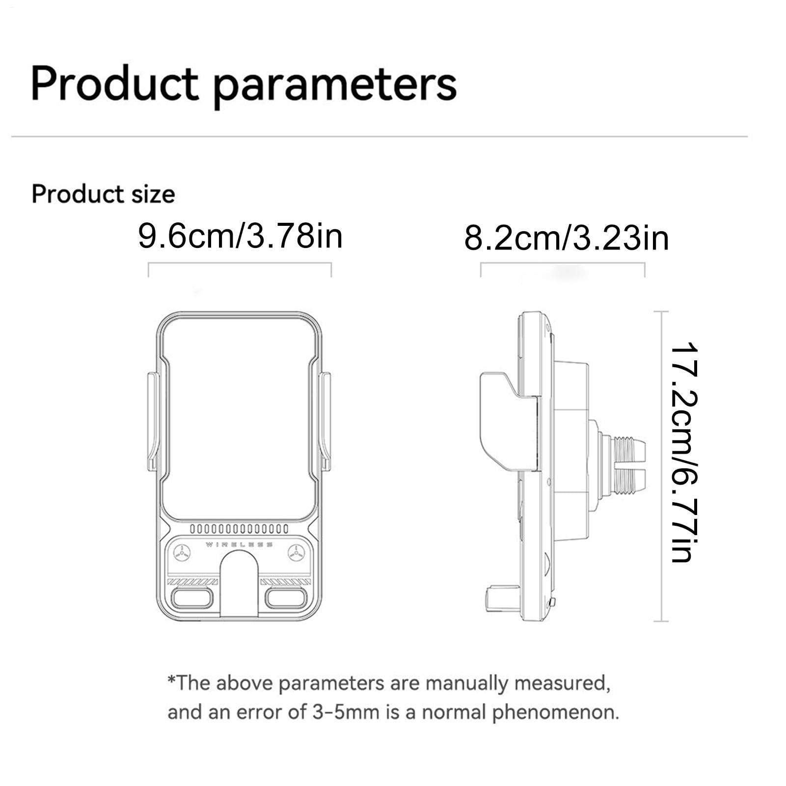 Auto Charge Drive, caricabatterie wireless da auto da 15 W, ricarica rapida, supporto per telefono con bloccaggio automatico intelligente con impugnatura stabile e mano per navigazione, musica