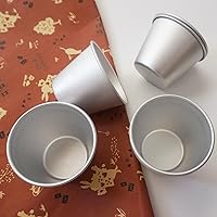 Vista 7 de Paquete de 6 moldes pequeños para popover, molde para pudín de Yorkshire, moldes para hornear profundos de aluminio, molde individual para mini