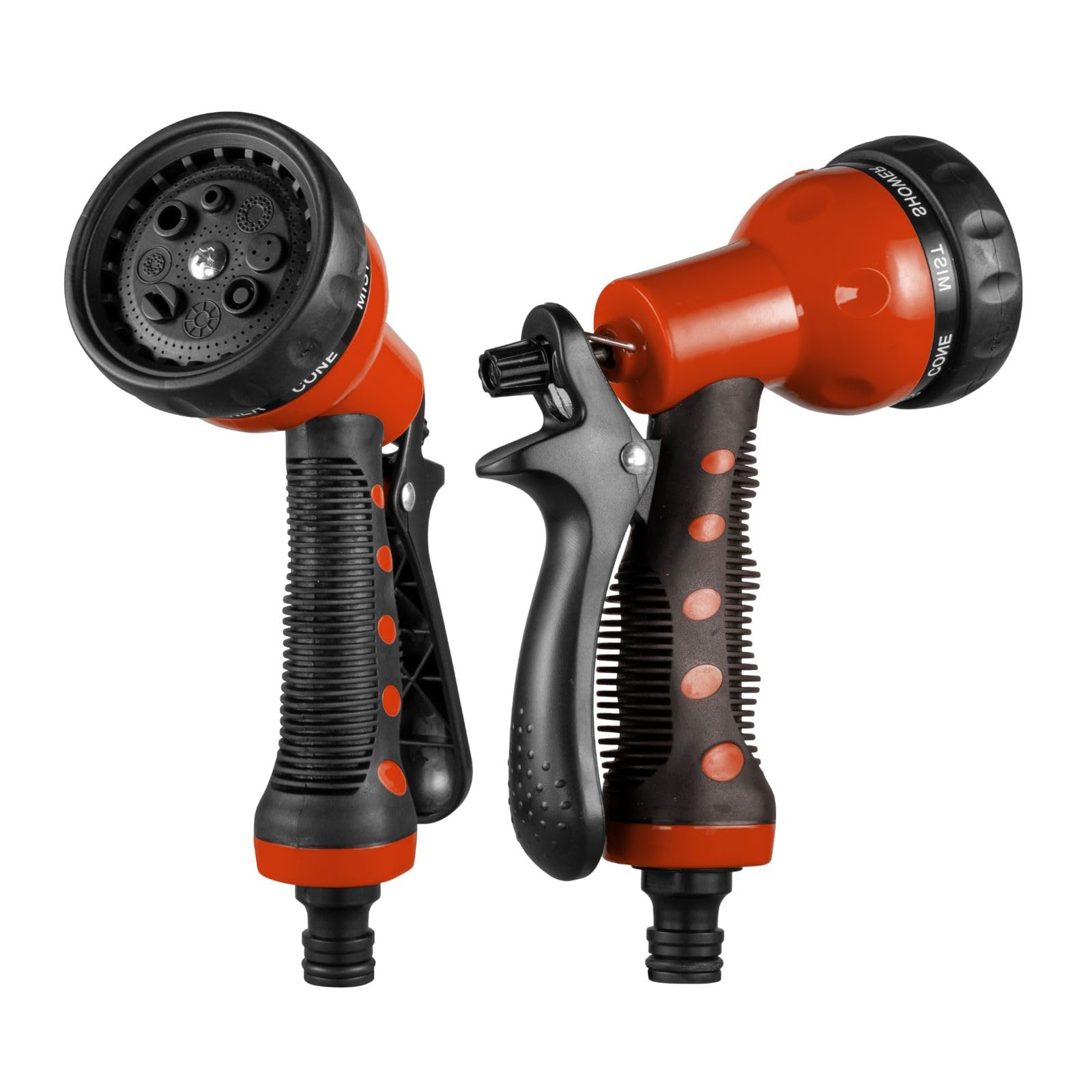 8 Function Garden Hose Spray Nozzle Head Gun Multi Pattern Adjustable Mist & Jet Watering Tool for Lawn, Plants, Car Wash, and Outdoor Cleaning