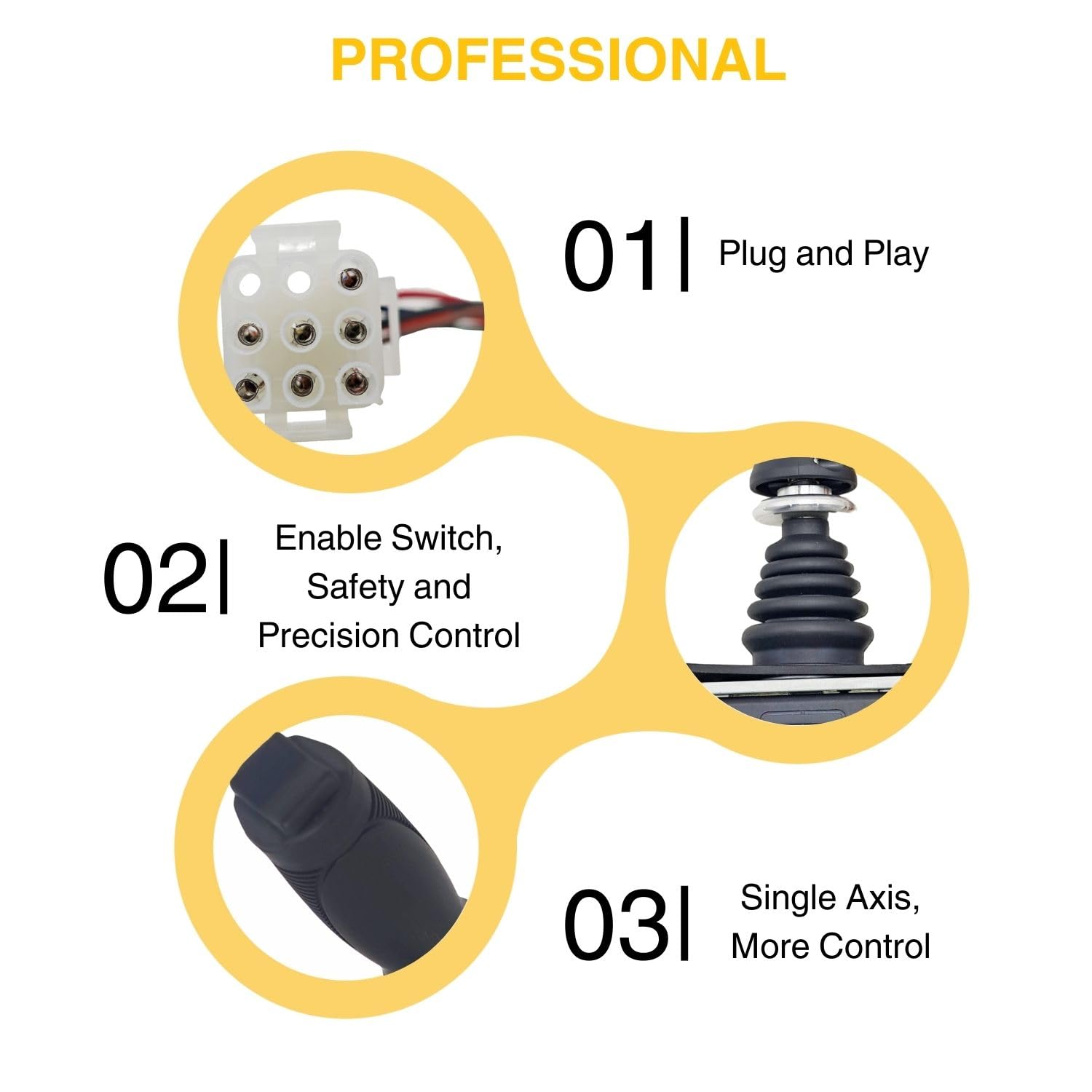 Joystick Boom Lift Controller 1001118418 1600273 Compatible with JLG Models E300AJ E300AJP E400A E450A E450AJ M400A