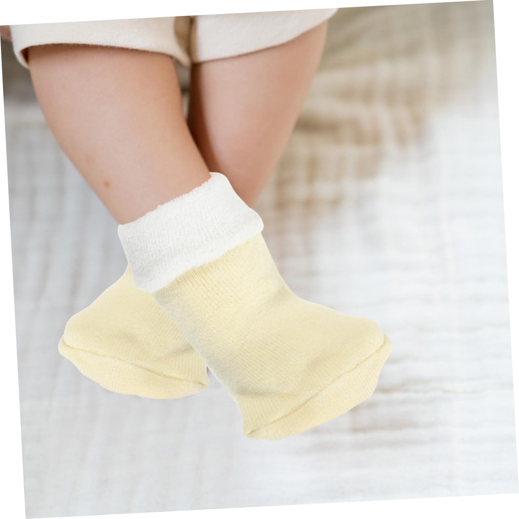CONGARTENO Soft Newborn Toddler Socks 5 Pairs Warm Winter Socks High Ankle for Boys Girls