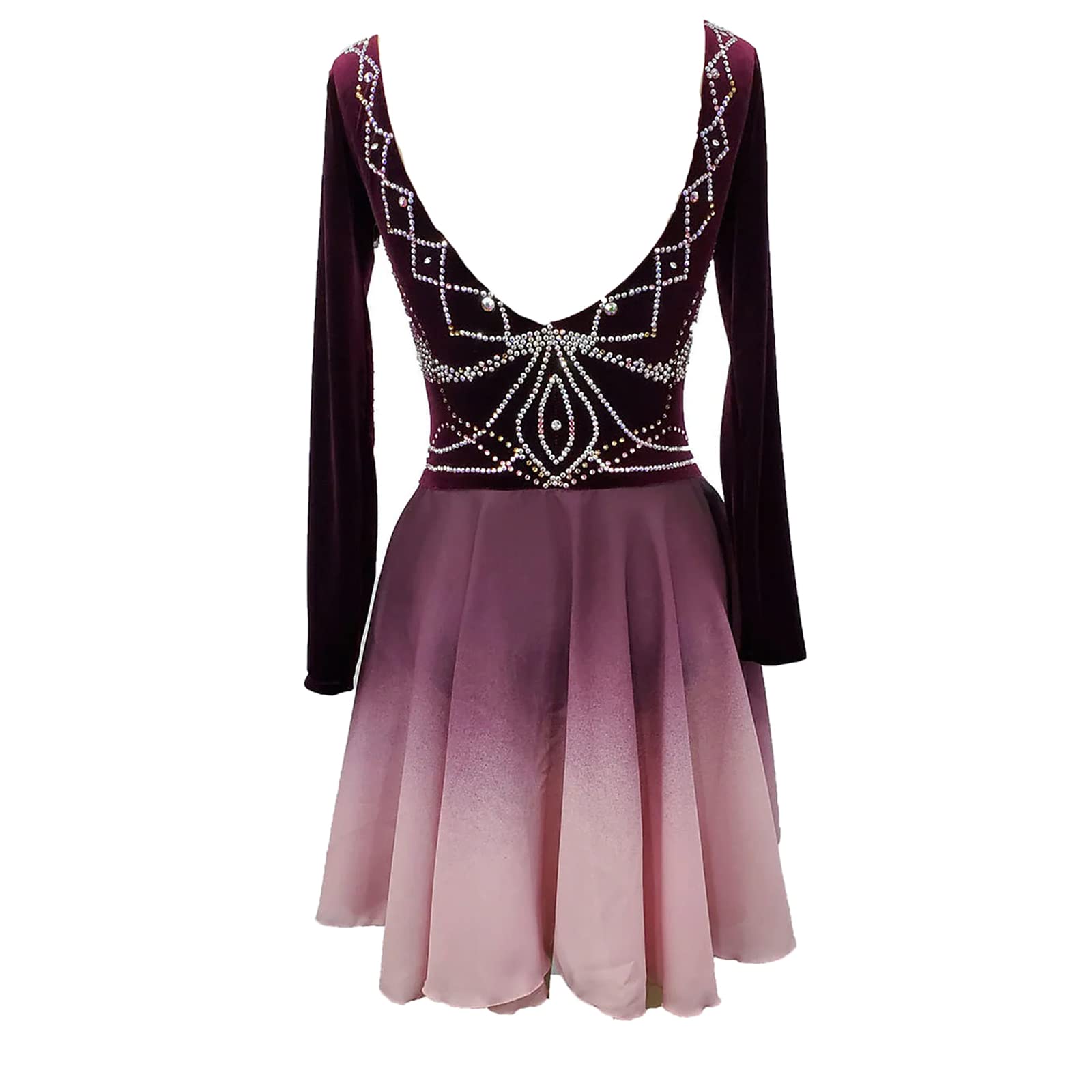 Amazon.com: HGWBFB Figure Skating Dress Women's Girls' Long Sleeves Ice  Skating Dress High Elasticity Competition Handmade Crystal, 6Years,Brown :  Clothing, Shoes & Jewelry