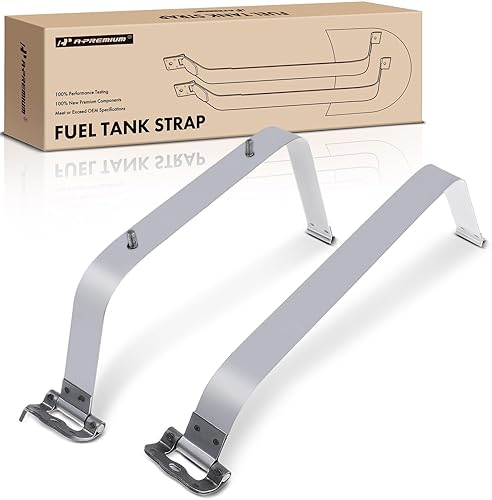 A-Premium Juego de 2 correas de depósito de combustible compatibles con Toyota Tundra 2007-2020, (con paquete todoterreno), color gris, atornillado,