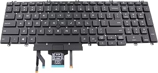 LeFix US Backlit Keyboard with Stick Pointer W/O Frame Compatible with Dell Latitude 5500 5501 5510 5511,Precision 3550 3551 3540 3541|Dual Point Version,0MMHTV