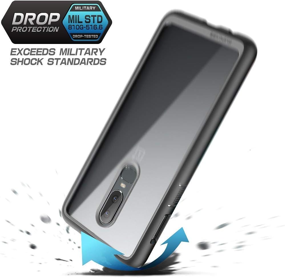 OnePlus 6 Unicorn Beetle Style Slim Clear Case-Black