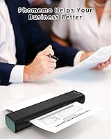 Vista 7 de Papel para impresora térmica tamaño carta Phomemo, impresión térmica avanzada, papel Phomemo compatible con TATTMUSE M08F-Letter, M832, M834