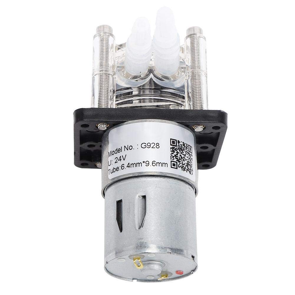Bomba peristáltica, bomba peristáltica de gran flujo, bomba dosificadora con tornillo de acero inoxidable para laboratorio de acuarios 500 ml/min(24V)