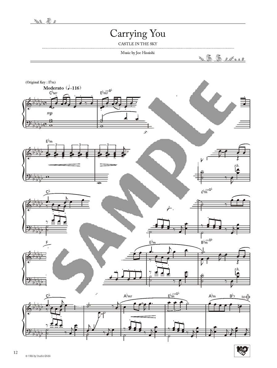 Studio ghibli best hit 10 advanced/english - niveau avance pour piano