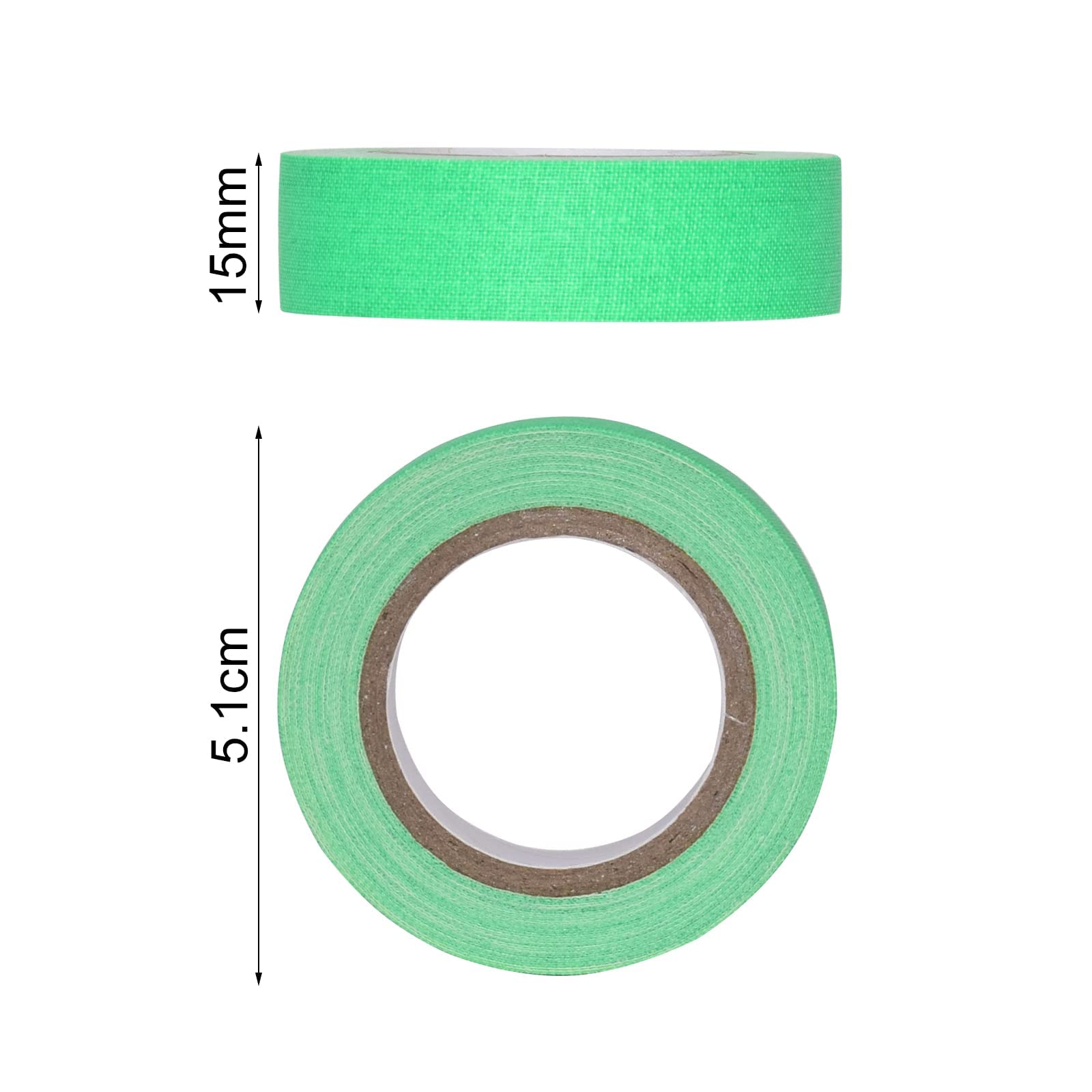 Magiin Neon Klebeband [10 Rollen] fluoreszierende Gaffa Tape UV aktiv Tape Blacklight Leuchtband für Kunst Handwerk Dekorationen 5 Farben 15MM*5M Pro Rolle