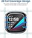 Shunwige Displayschutzfolie aus gehärtetem Glas für Fitbit Versa 4 / Versa 3, Fitbit Sense 2 / Sense Soft HD Transparent PMMA, Smartphone Härtungsfolie, HD, 9H Härte, kratzfest.