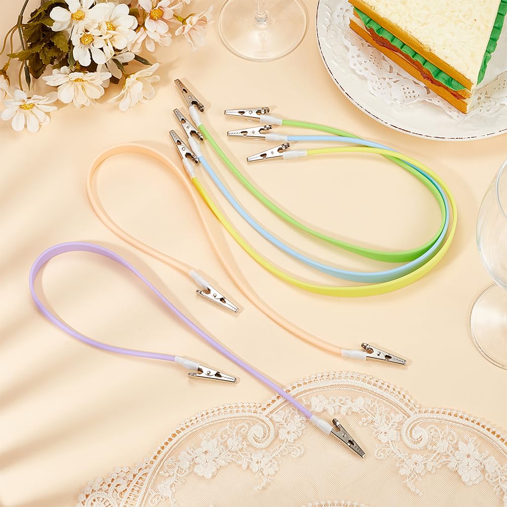 Portatovaglioli Dentale Tubo Silicone Flessibile Salviette Clips Per - Foto 2