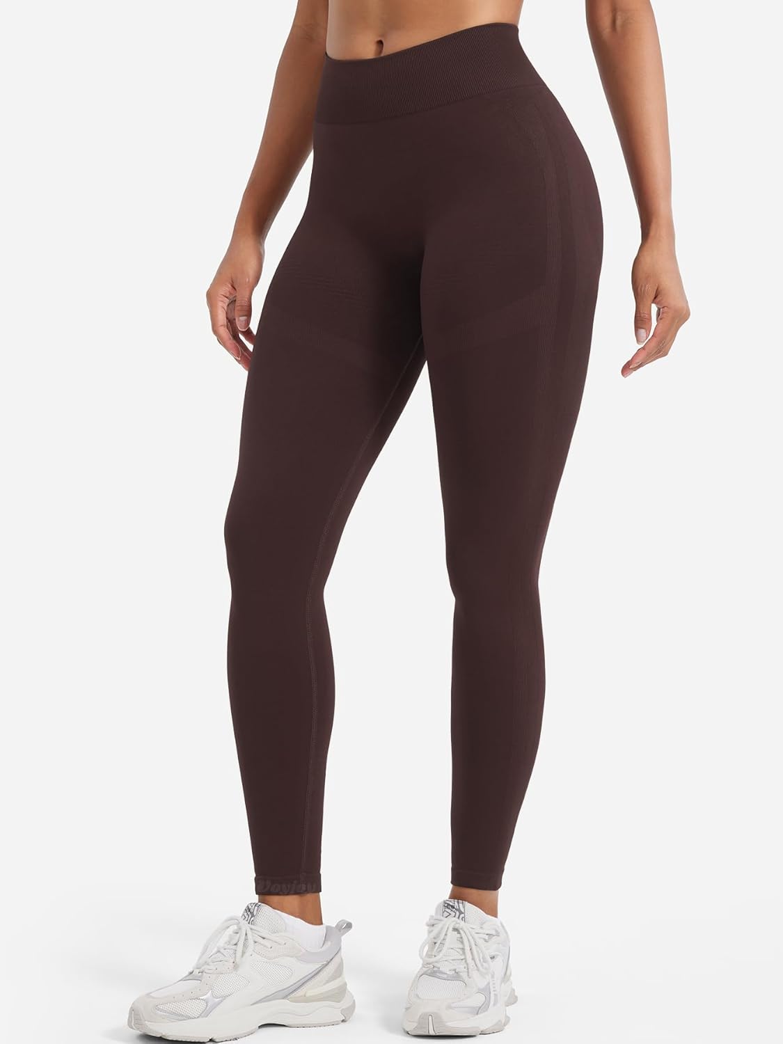 VOYJOY Workout Leggings for Women Seamless Scrunch Butt Lifting Leggings High Waisted Gym Yoga Pants - Image 2