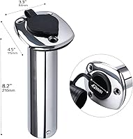Vista 2 de XinKunmarine Fishing Rod Holder for Boat,Stainless Steel Fishing Rod Holder,Vertical Wall Mounted Fishing Rod Rack