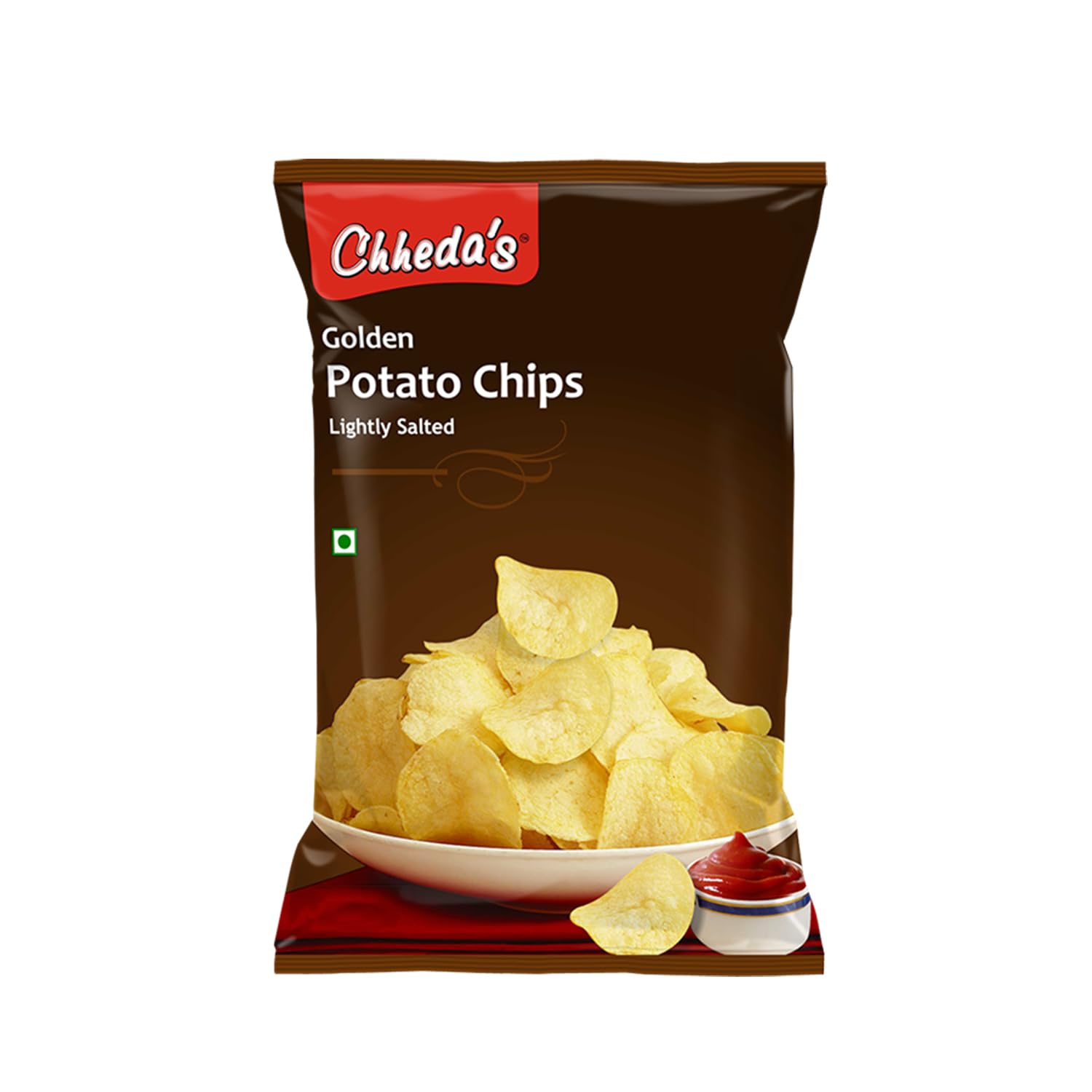 Golden Potato Chips - Potato Wafers - Crispy Chips - 170 Gm Pack of 1