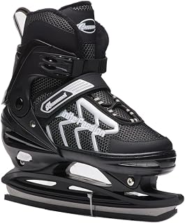 Ice Skates，Boys Hockey Skates,Skates with Adjustable 4 Sizes for Boys Girls Youth Men Women and Beginners