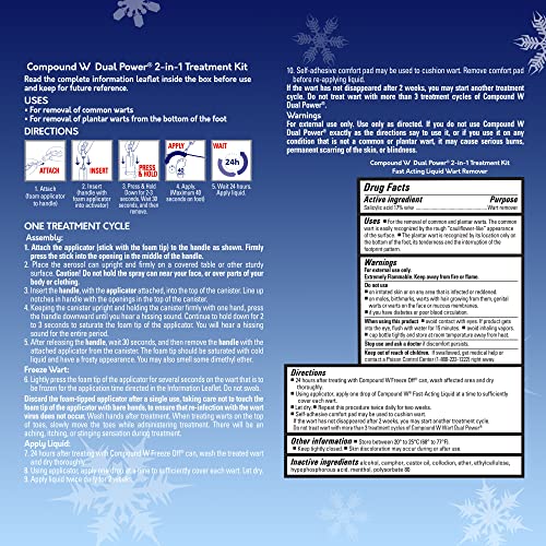 image for Compound W Dual Power for Large Warts, Freeze Off & Liquid Wart Remove