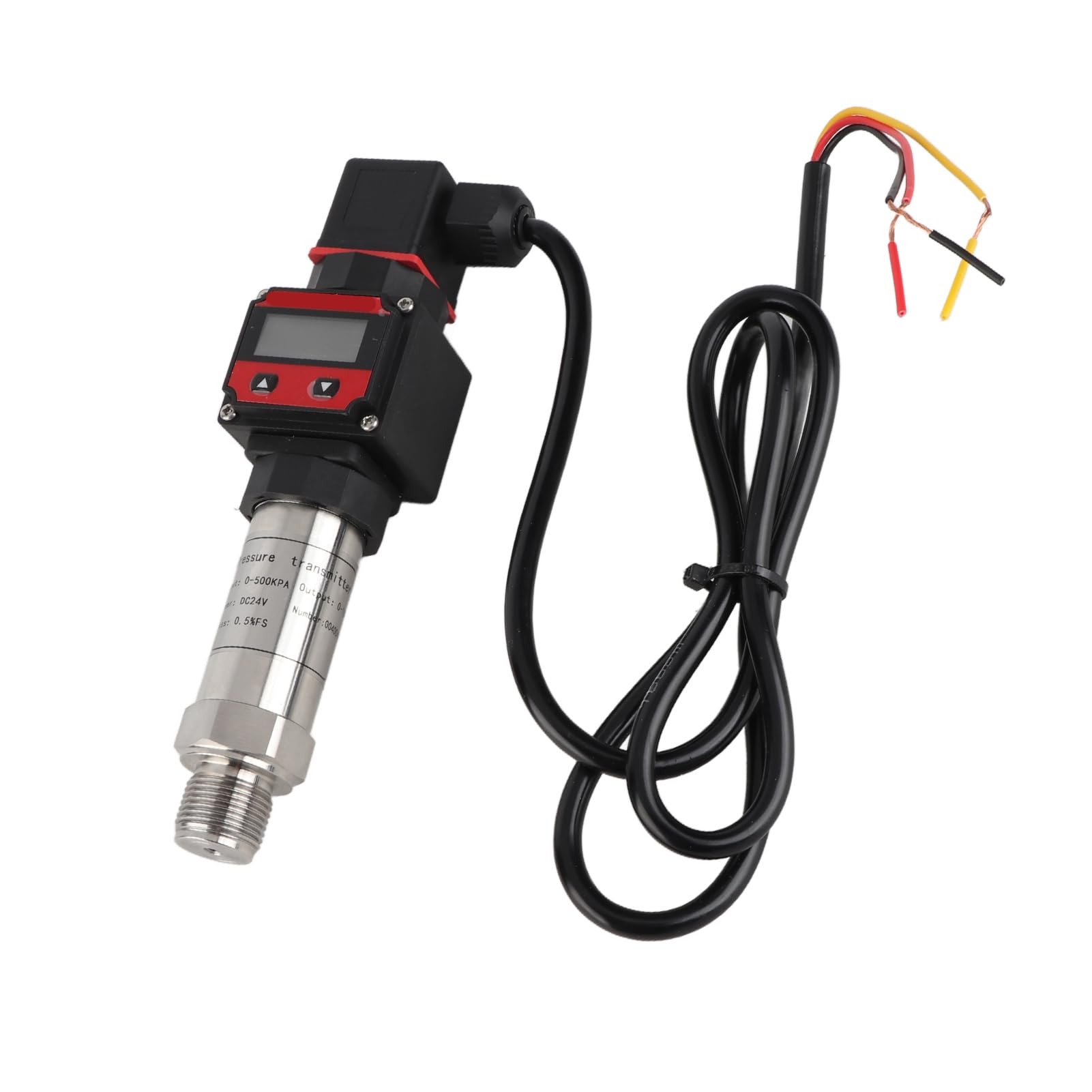 DC24V Piezoelektrischer Drucksensor 0-10V Ausgang, Silizium-Diffusionsdrucktransmitter 0-500KPa / 0-600KPa / 0-700KPa / 0-800KPa für Industrielle Überwachung (0–500 kPa)