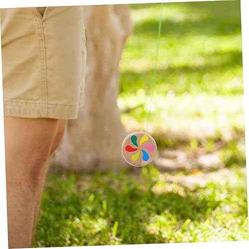 Miniatura 3 de Vaguelly 10 Pcs Children's Yo-yo Wood Toys Finger Kids Toys Classic Wood Yoyo Educational Game Woody Toy Yoyo Ball Automatically Returns Yo-yo