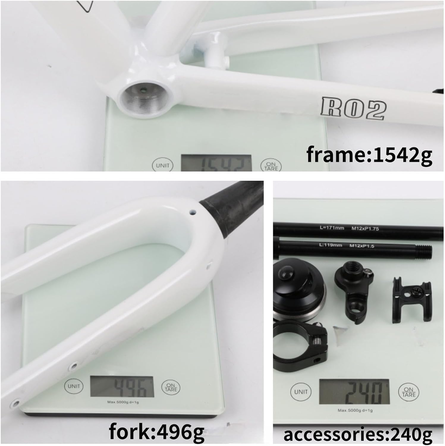 Road Bike Frameset 700C Gravel Bikes Frame 44/47/50/53/56cm Aluminum Alloy Disc Brake Frame with Carbon Fiber Fork Thru Axle Frame 100/142mm