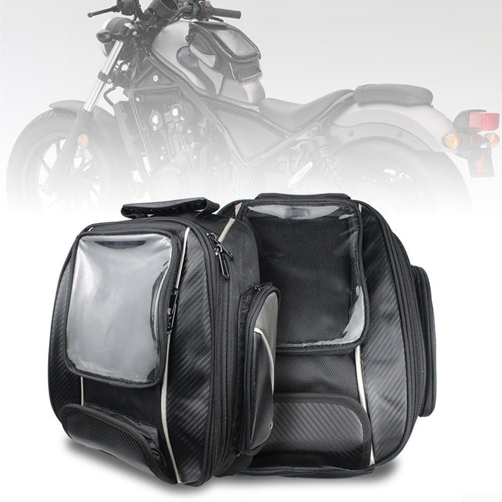 Sacoche de réservoir de moto avec écran tactile 6 5" et installation magnétique