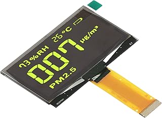Tela LCD SSD1309 SSD1309, módulo de exibição LCD SSD1309 seguro de 24 pinos, construção sem vidro para DIY (exibição amarela)