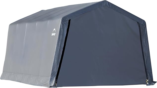 Garage-in-a-Box Replacement Cover Kit Frame Not Inclueded Grey 12 x 16 x 8