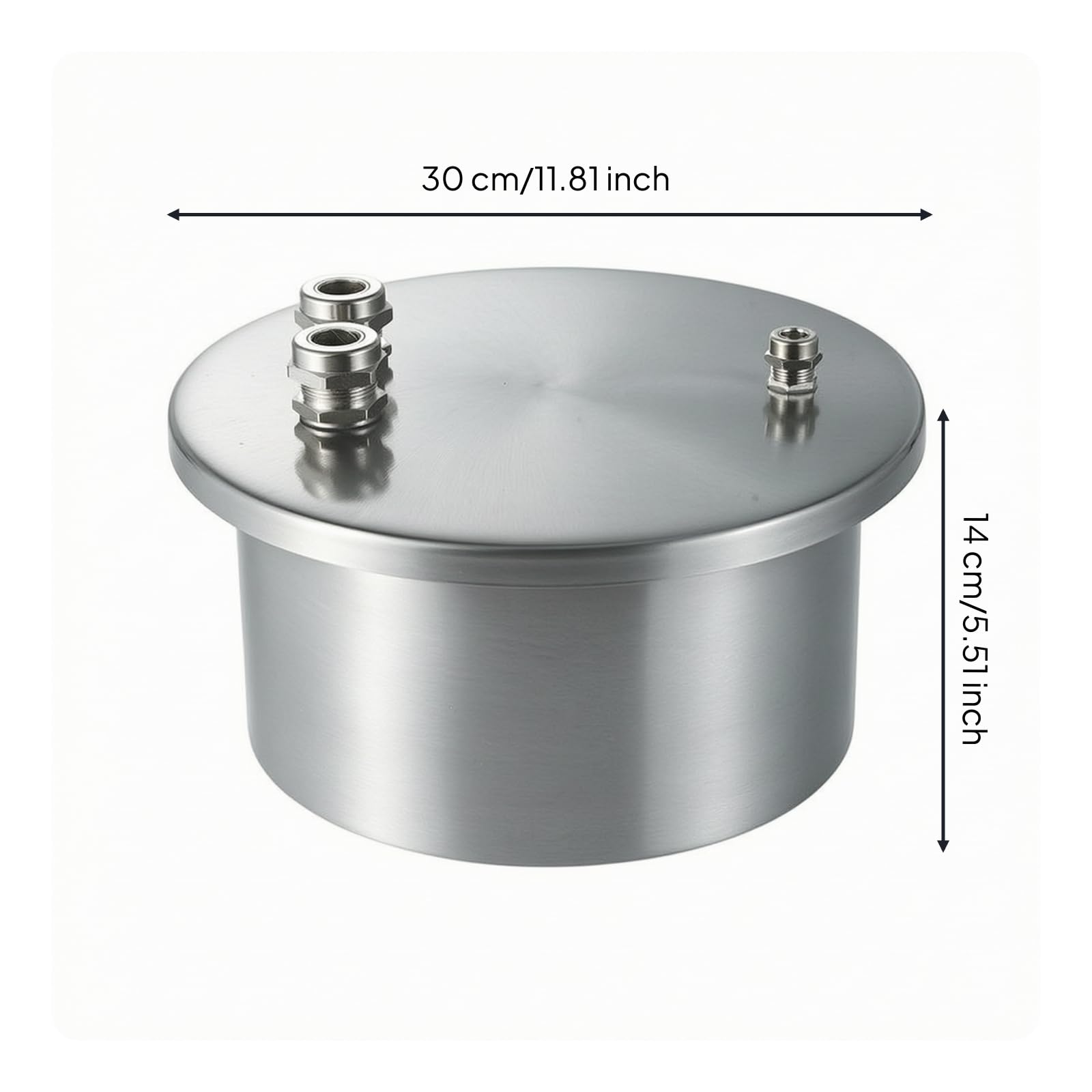 Trasformatore Custodia Involucro Scatola di Giunzione Contenitore Impermeabile Acciaio Inox 304 Struttura Antiruggine con Passacavi Filettati