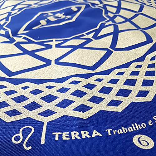 Toalha para Tarô Elemental 4 elementos com Brilho AZ Prata