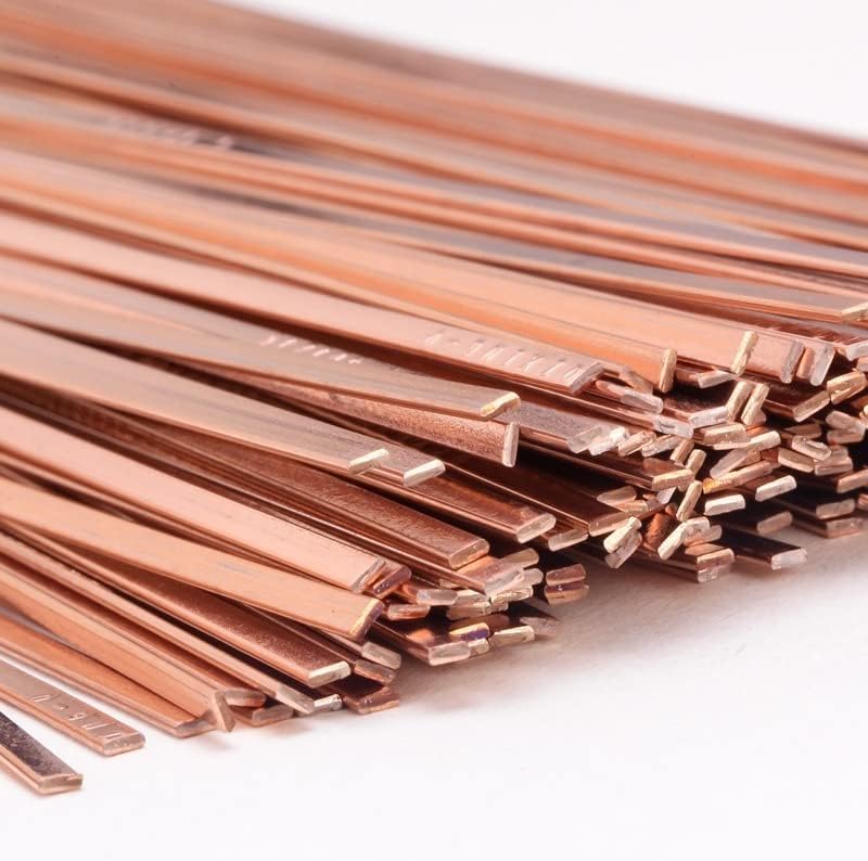 500mm Phosphorus Copper Electrode Welding Rods - Brass Welding Wire for Copper Pipe and Alloy Welding - 5pcs Pack(1.5mm)