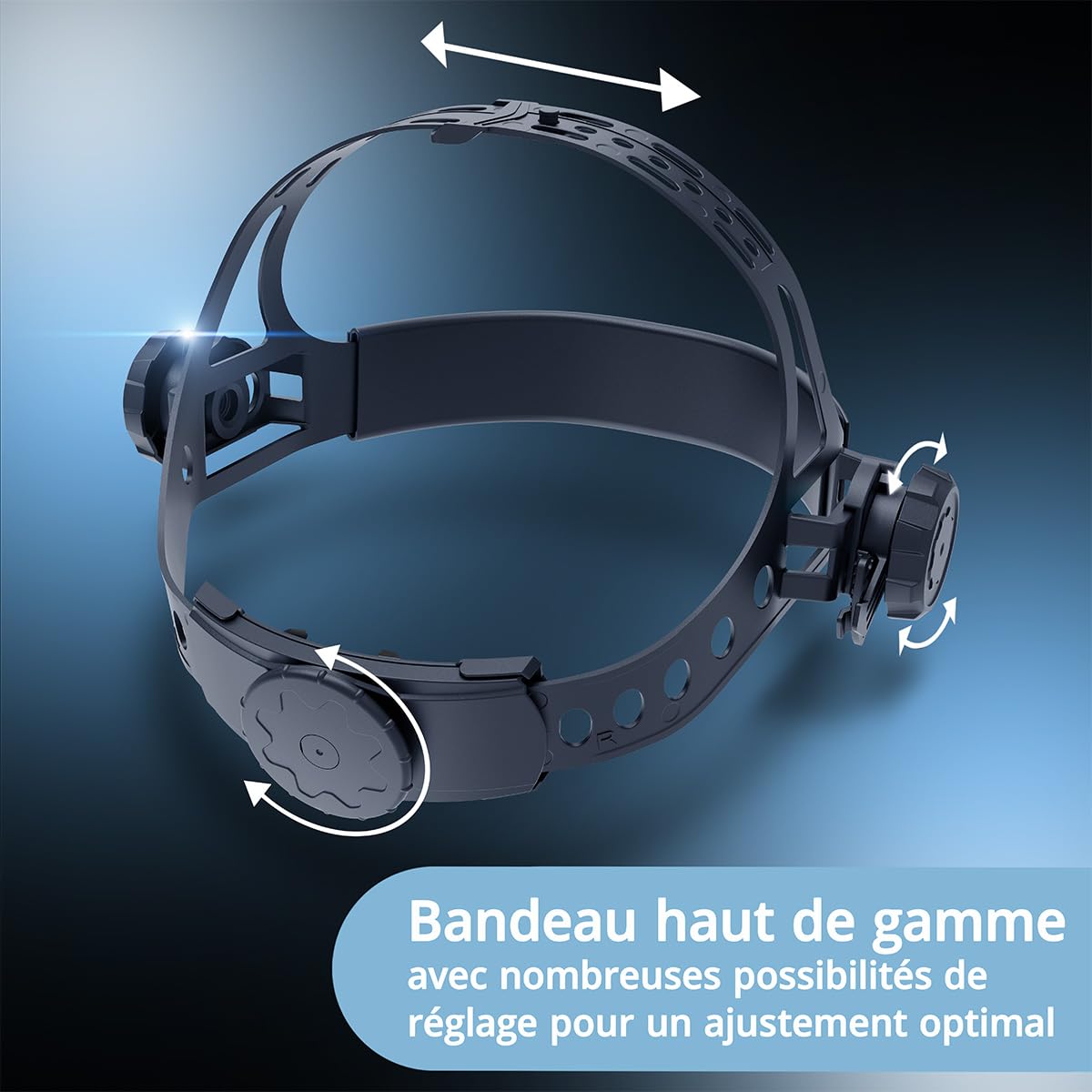 STAHLWERK Casque de soudage Automatique Rookie – Masque de Soudeur Robuste, écran de soudage, Masque avec Filtre à obscurcissement Automatique de DIN 3 à DIN 11, Classe Optique 1/1/1/2