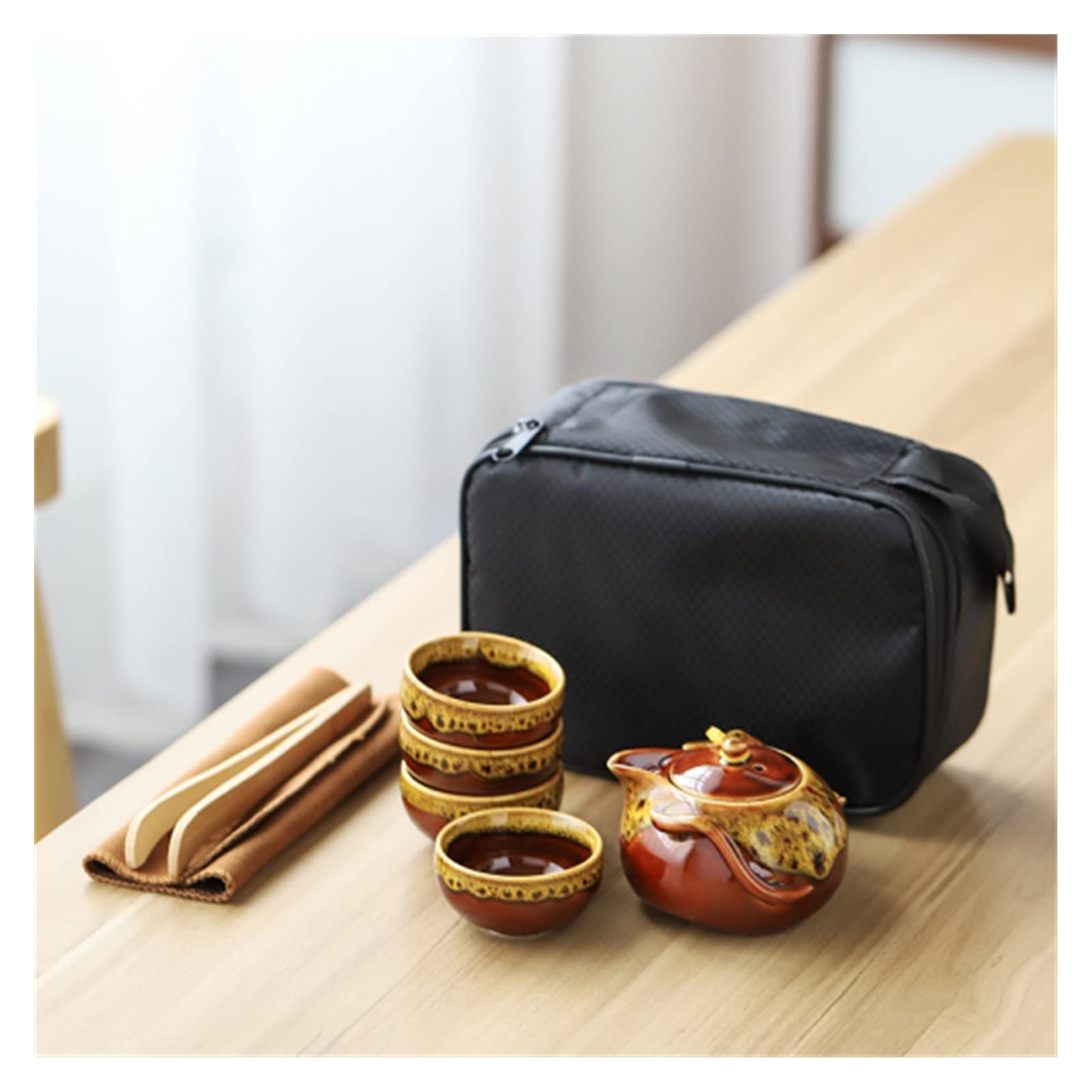 カンフーティーセット ポータブル 4客 6点 | contifarma.pe