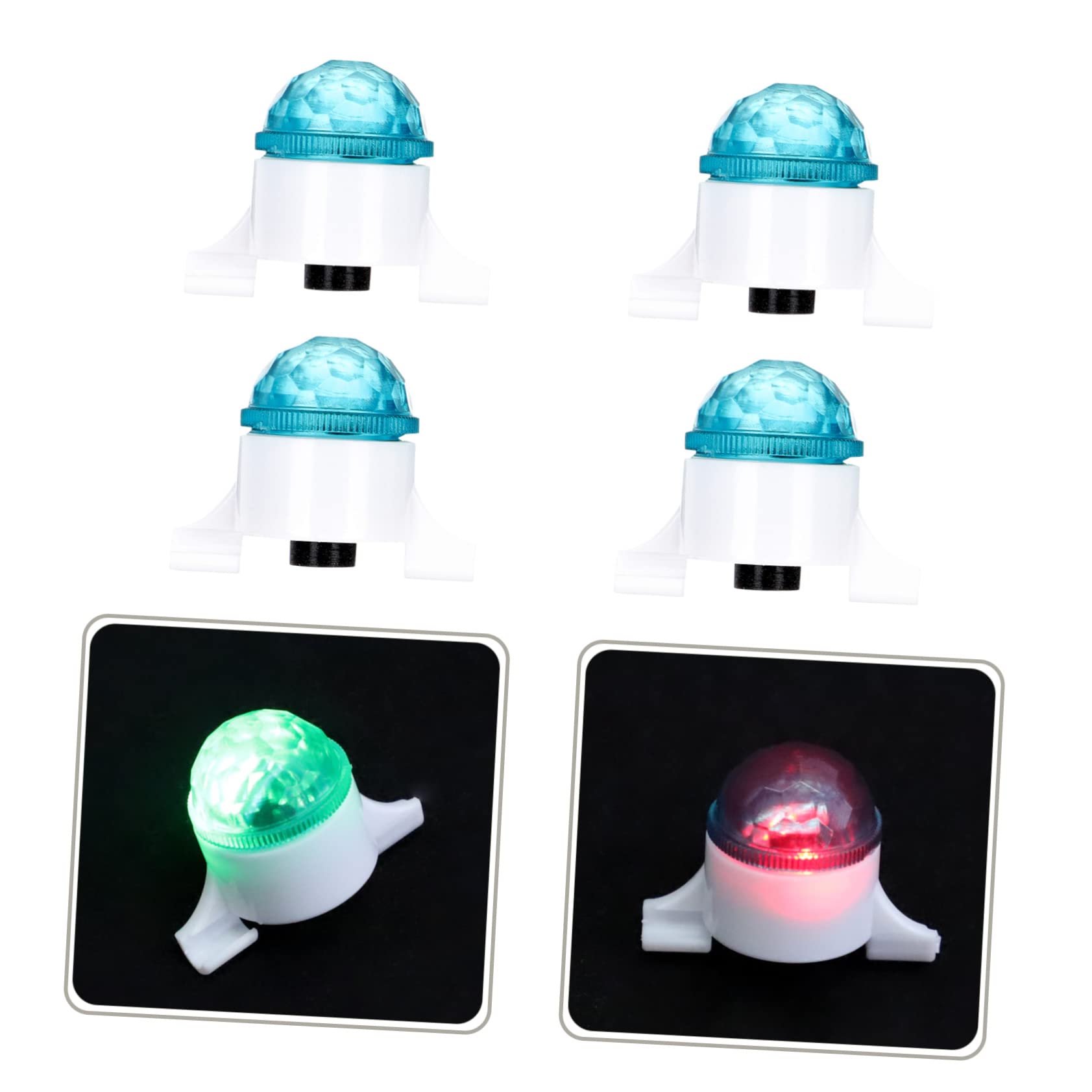 BESPORTBLE 12 Pz Luce Di Promemoria Per La Pesca in Mare Luce Di Segnalazione Di Sicurezza Luci Da Pesca Portatili Lampade Di Allarme Per La Addominali Automatico Palo Del Mare Bianca