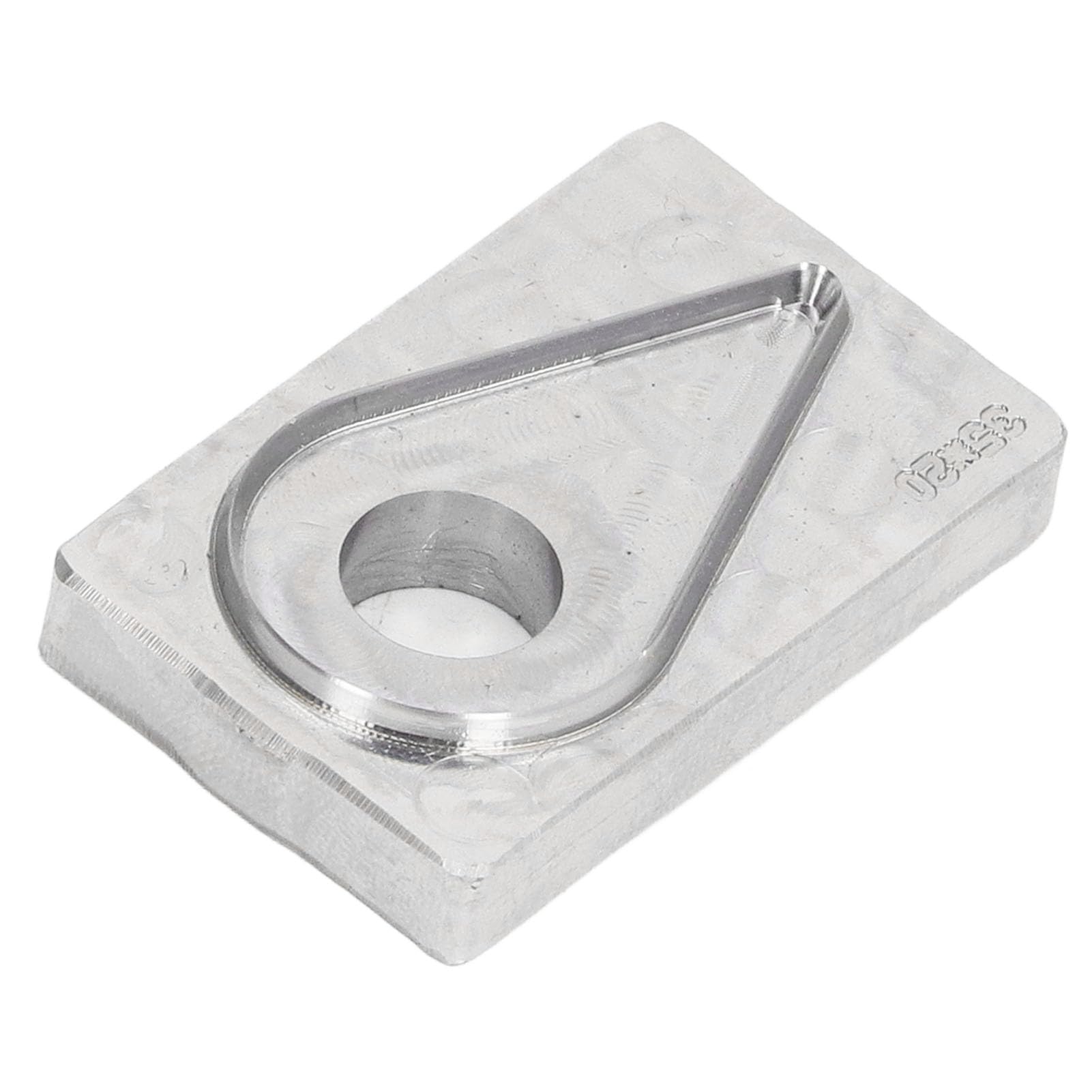 Cortador de agujeros de cuero de acero de aleación, molde de perforación para fabricación de joyas y manualidades, troquel de corte en forma de gota de agua para tela en capas y