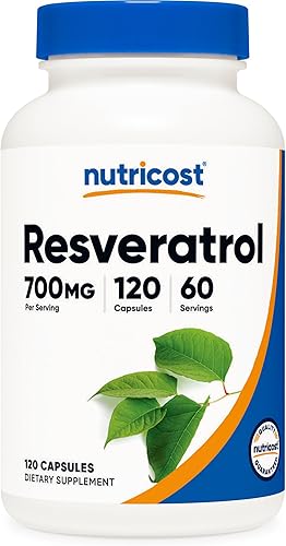 Miniatura 5 de Nutricost Resveratrol 0.017 onzas 120Cápsulas50% Trans-Resveratrol, 1