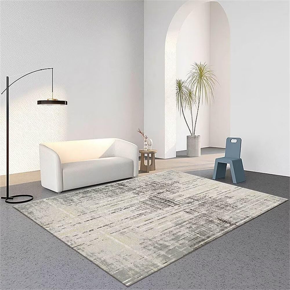 Tapis de chambre lavable et antidérapant grand format design moderne