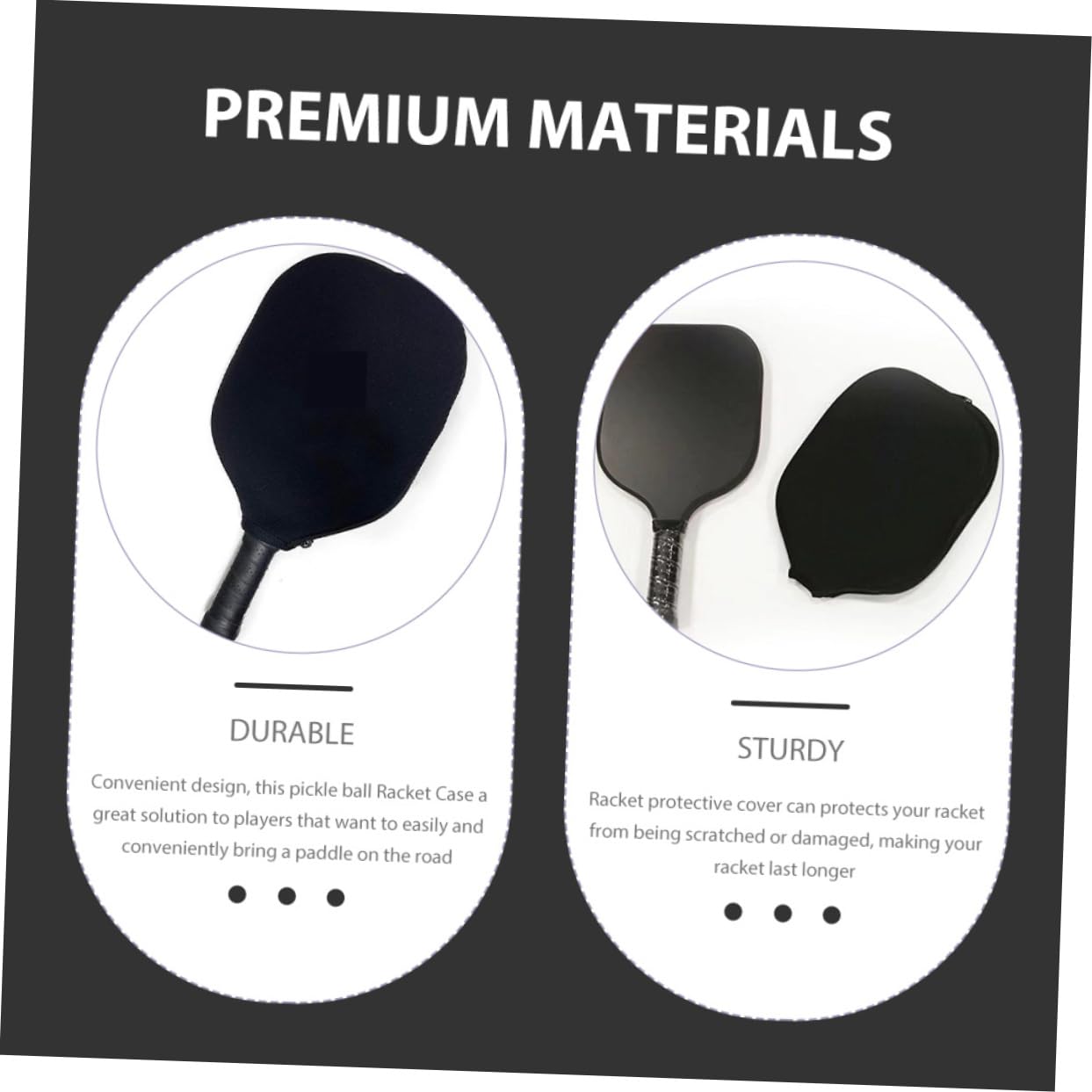 Kisangel Custodia Protettiva per Neoprene Design Portatile e Lavabile Copertura per Protezione e Stoccaggio Racchette