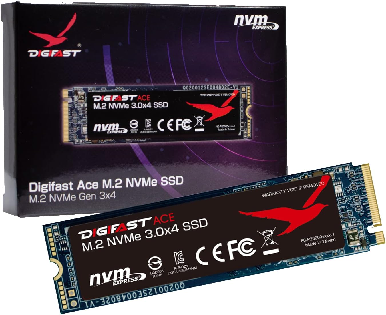 Ace 1TB M.2 NVMe SSD - Gen3x4 PCIe, M.2 2280, SMART Monitoring