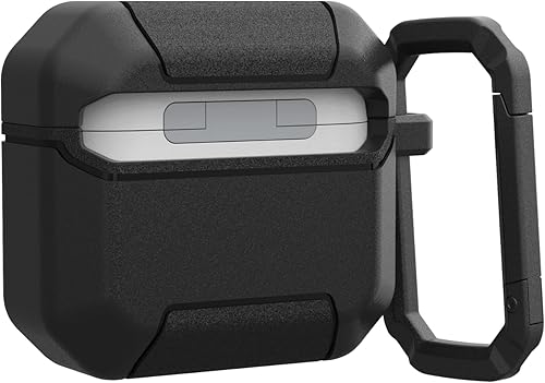Miniatura 6 de URBAN ARMOR GEAR UAG - Funda protectora resistente de grado militar a prueba de caídas diseñada para AirPods de 4ª generación, con clip de mosquetón