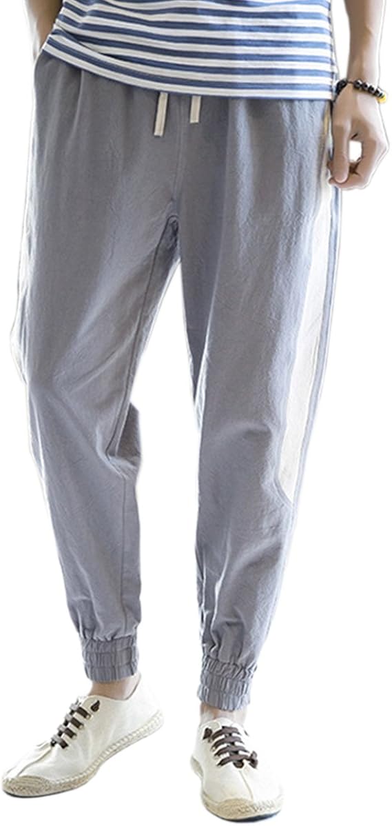 Amazon ハロンパンツ メンズ スウェットパンツ 夏用 薄い項 無地 ズボン 通気 涼しい カジュアル スタイル スリム お洒落 日係 ゆとり ロングパンツ 通販
