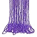 GIFTEXPRESS 72 pack of 33 Mardi Gras Beads Necklace, Metallic Purple Beaded Necklace, Mardi Gras Throws, Party Beads Costume Necklaces