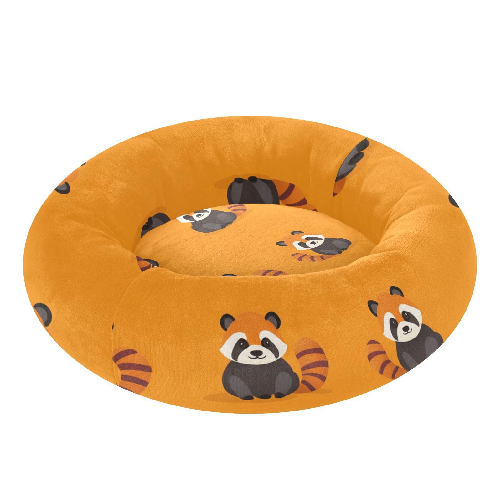 Lit amovible animaux Lesser Pandas au salon Orange XS