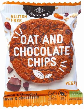 Sokensha Organic Gluten-Free Cookies, Oat Chocolate Chips, 1.1 oz 30 g