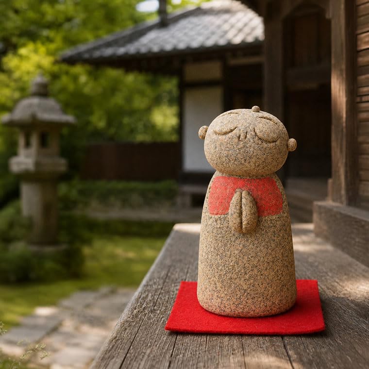 Amazon.co.jp: 信楽焼 お地蔵様 置き物【わらべ地蔵 me-0015】守り神