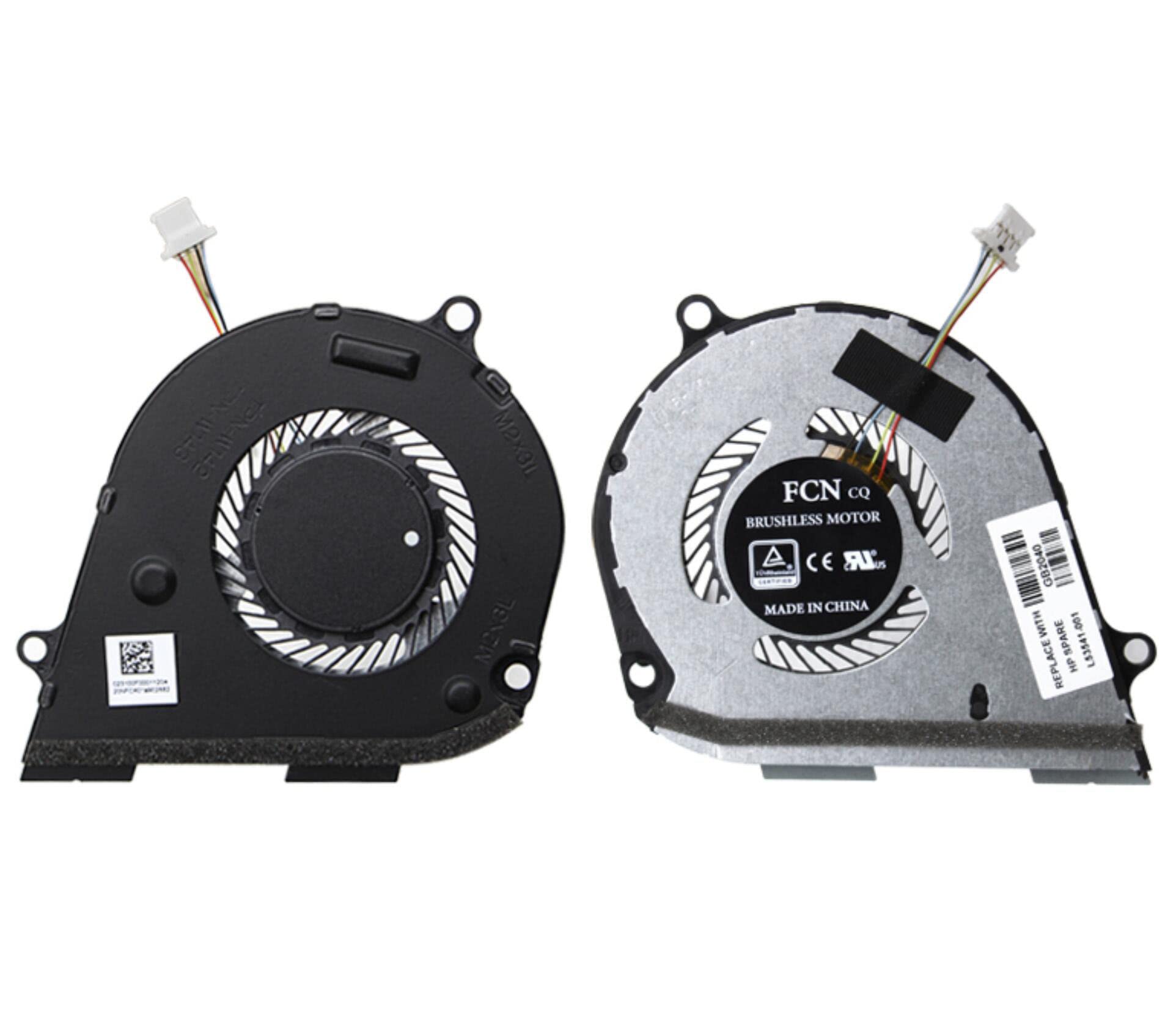 Ventilateur de refroidissement CPU + GPU compatible avec HP Envy X360 15-DS 15-DR 15M-DS 15M-DS0011DX 15-DS0013NR 15-DS0003CA 15-DS0013CA TPN-W142 TPN-W143 Series L53542-001 3541-001