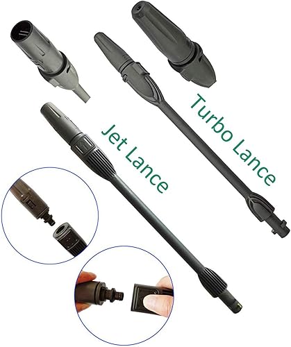 Miniatura 6 de Varita de chorro de agua de alta presión y varita giratoria, boquilla de repuesto para pistola rociadora de hidrolimpiadora, compatible con