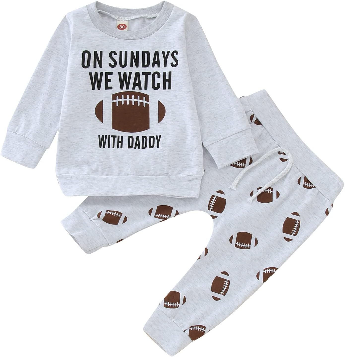 Kadola Huddles And Cuddles Baby Outfit Toddler Boys Girls Long Sleeve Letter Prints T Shirt Tops Pullover Pants Outfits