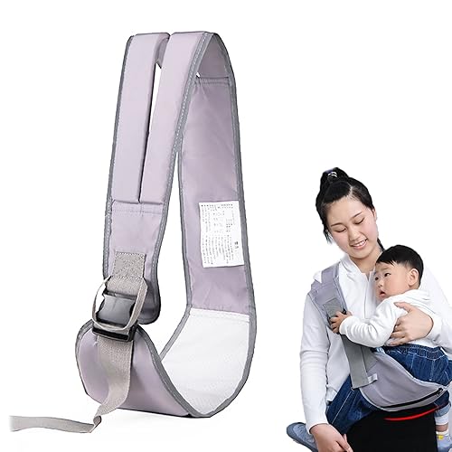 Miniatura 2 de Portabebés portátil, ergonómico, ajustable, correas acolchadas separadas, suaves y transpirables, para bebés y niños pequeños de hasta 55 libras,