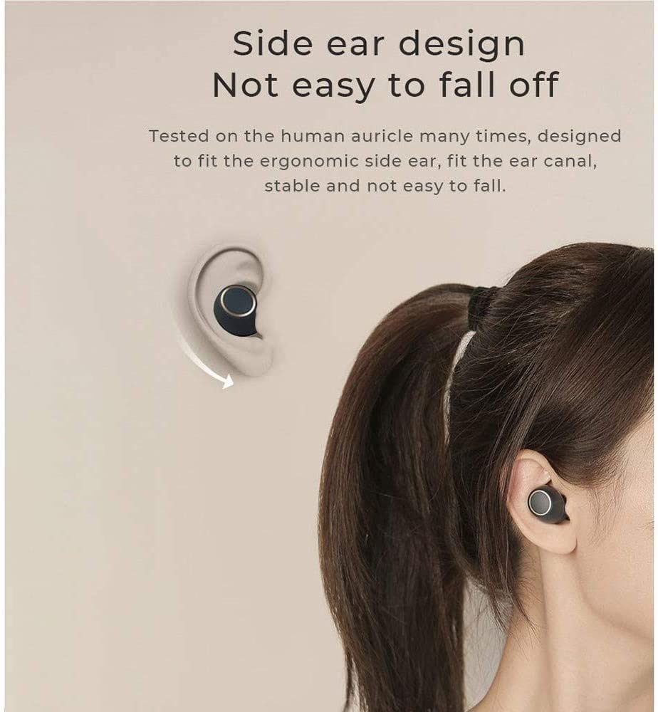 GeRRiT Auricolari wireless Auricolari Bluetooth 5.0, Auricolari Bluetooth impermeabili IPX5, Cuffie sportive in-ear stereo HiFi con custodia di ricarica, microfono, controllo touch for corsa/allenamen