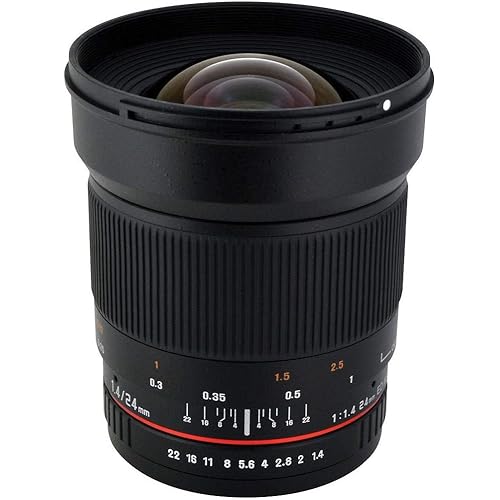 Rokinon 24mm F/1.4 Aspherical Wide Angle Lens for Canon RK24M-C